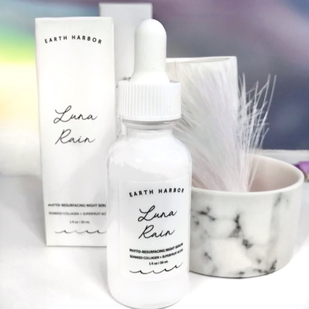 LUNA RAIN Phyto-Resurfacing Night Serum 15% AHA + BHA blend Retexturizes + *BNIB